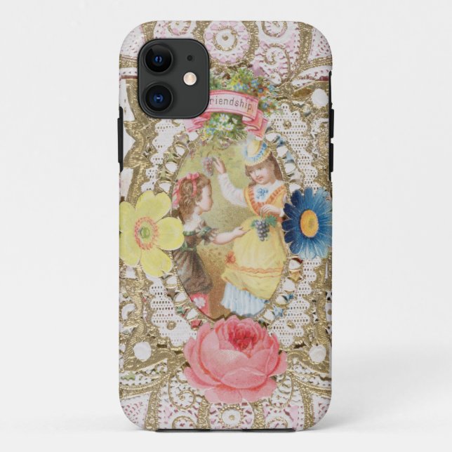 Freundschaft, Valentinsgrußkarte, c.1870 Case-Mate iPhone Hülle (Rückseite)