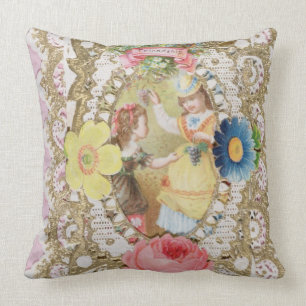 Freundschaft, Valentinsgrußkarte, c.1870 Kissen