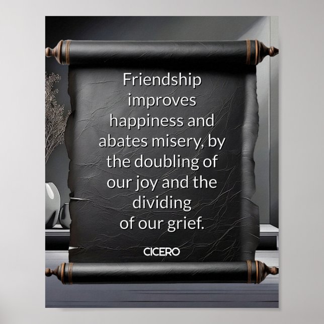 Freundschaft verbessert Glück Poster (Vorne)