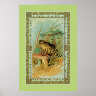 Freundschaft, Viktorianischer Frosch (Kröte), Roll Poster