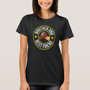 Freundschaft von Bruder und bester Freund Black Br T-Shirt