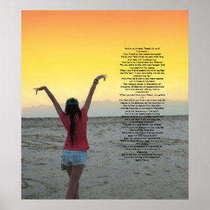 Freundschaft von Kahlil Gibran Poster