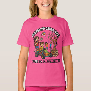 Freundschaft wächst wild Lernen Erkunden Zusammen T-Shirt