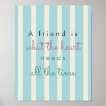 Freundschaft Zitat blaubeige Streifen inspirierend
