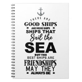 Freundschaft zitieren gute Schiffe besten Jahresta Notizblock
