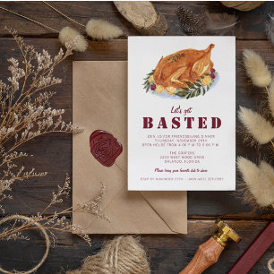 Freundschaft zum Abendessen am Erntedank Einladung