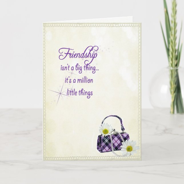 Freundschaft zum Geburtstag Karte (Vorderseite)