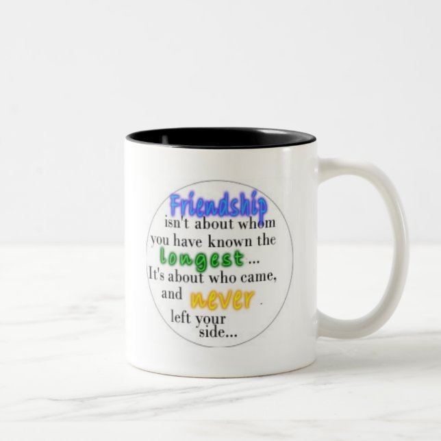 Freundschaft Zweifarbige Tasse (Rechts)