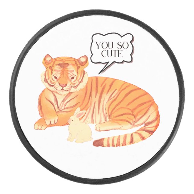 Freundschaft zwischen Tiger und Bunny - Süße Tier  Eishockey Puck (Vorderseite)
