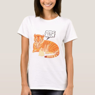 Freundschaft zwischen Tiger und Bunny - Süße Tier T-Shirt