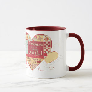 Freundschaften sind wie Steppdeckenkaffee-Tassen Tasse