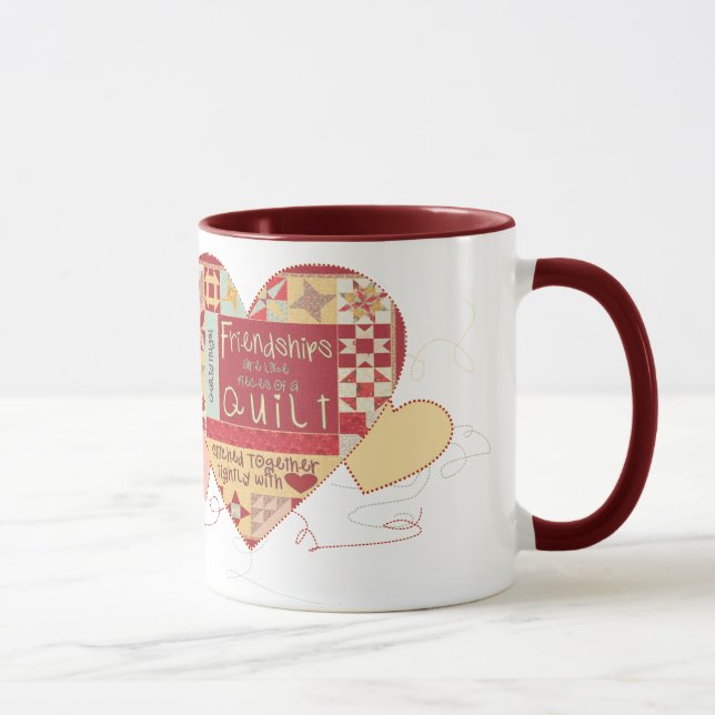 Freundschaften sind wie Steppdeckenkaffee-Tassen Tasse (Rechts)