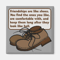 Freundschaften und Shoes Magnet