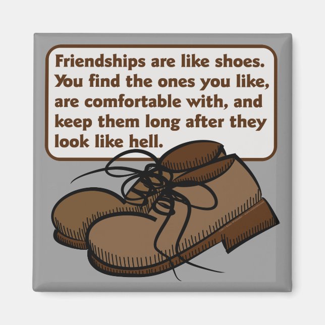 Freundschaften und Shoes Magnet (Vorne)
