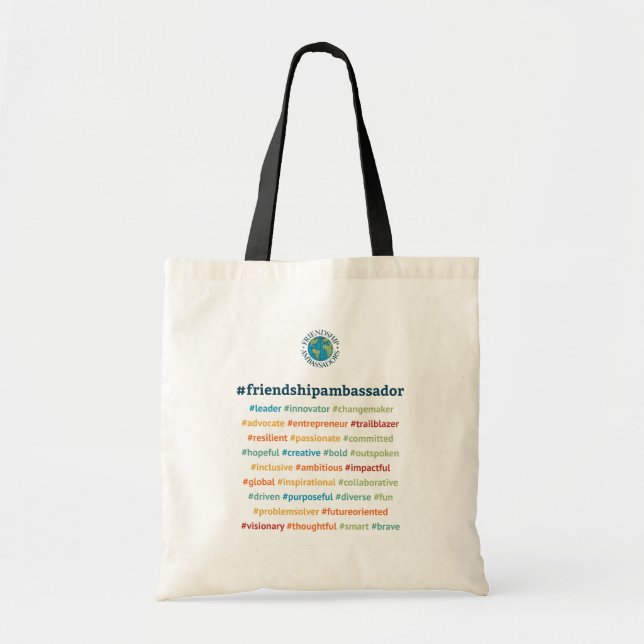 Freundschafts-Botschafter Tote Bag Tragetasche (Vorne)