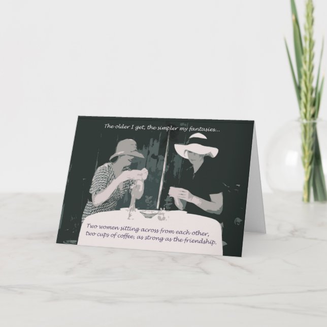 Freundschafts-/Geburtstagskarte für Frau Karte (Vorderseite)