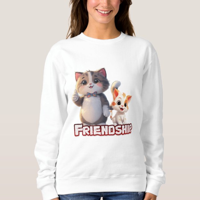 Freundschafts-Hoodie Sweatshirt (Vorderseite)