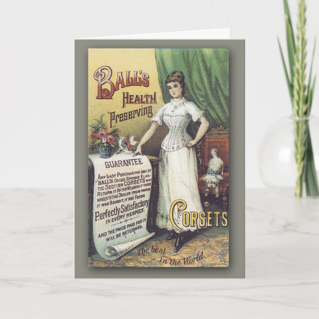 Freundschafts-Karte mit Vintager Karte (Vorderseite)