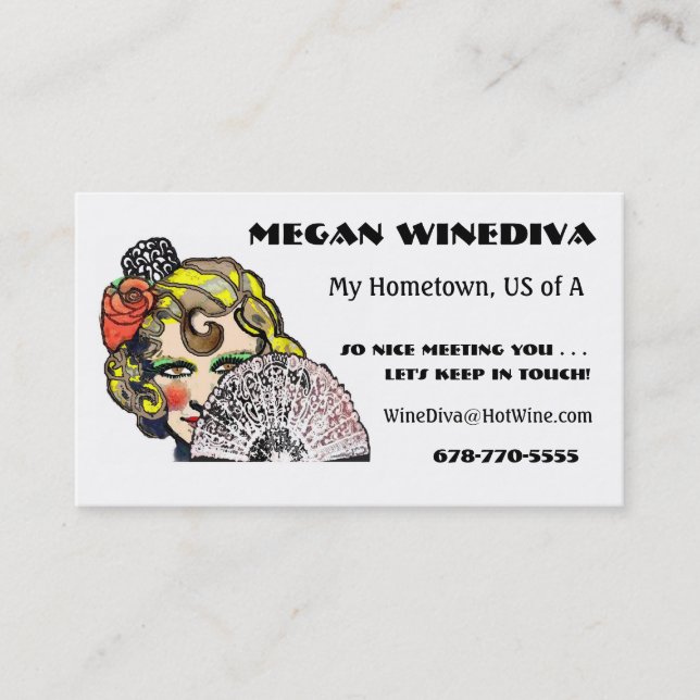 Freundschafts-Karten - Soul von Spanien Visitenkarte (Vorderseite)