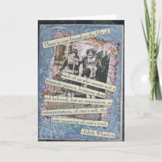 Freundschafts-Kasten-Collagen-Karte Karte