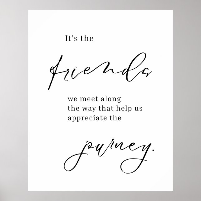 Freundschaftsangebot, Freundschaftsgeschenk, Kunst Poster (Vorne)