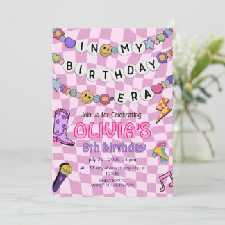 Freundschaftsarmband Mädchen Geburtstag Retro Groo Einladung