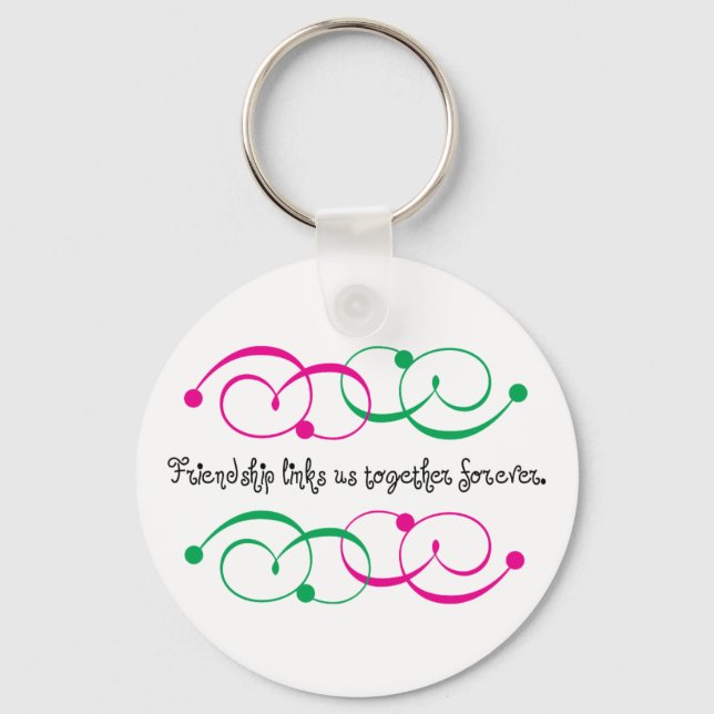 Freundschaftsbeziehungen Schlüsselanhänger (Vorderseite)
