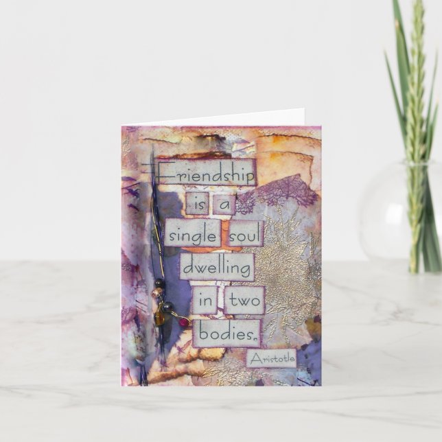 FreundschaftsCollage | Freundschaft ist ein Single Karte (Vorderseite)