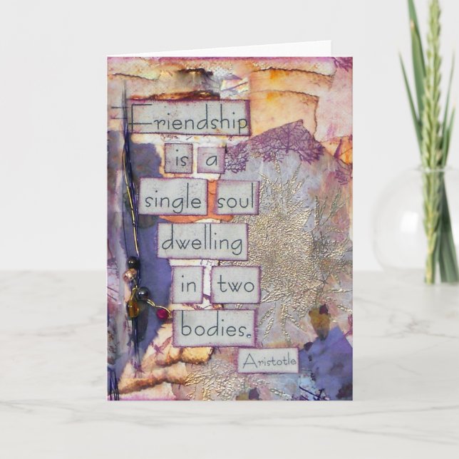 FreundschaftsCollage | Freundschaft ist ein Single Karte (Vorderseite)