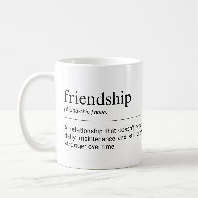 Freundschaftsdefinition Niedlich Bestes Freundscha Kaffeetasse (Links)
