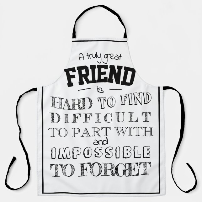 Freundschaftsempfehlung Vielen Dank, dass Sie das  Schürze (Vorderseite)