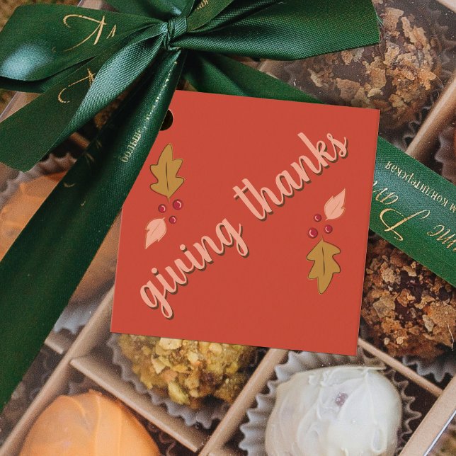 Freundschaftsfest | Red & Gold Geschenkanhänger (Von Creator hochgeladen)