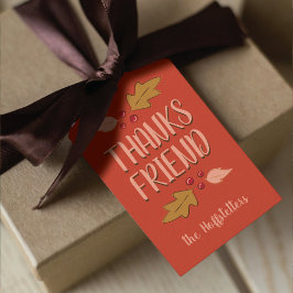 Freundschaftsfest | Red & Gold Geschenkanhänger