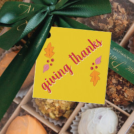 Freundschaftsfest | Rot und Gelb Geschenkanhänger