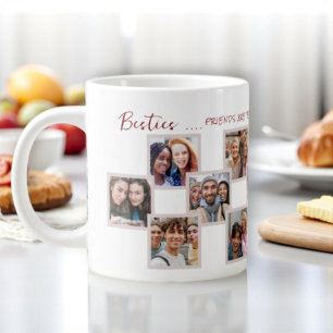 Freundschaftsfotografie Collage Keramik Tasse