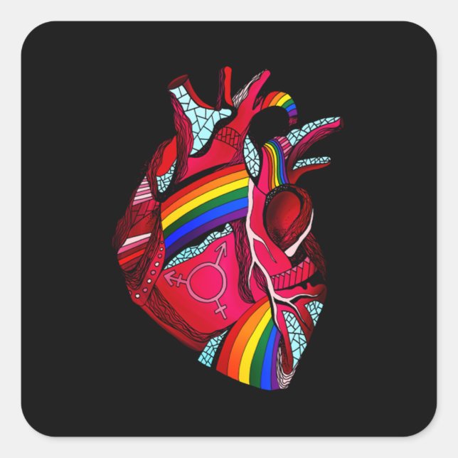 Freundschaftsfreundschaft für immer beste Freunde  Quadratischer Aufkleber (Vorderseite)