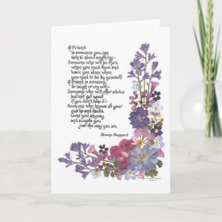 Freundschaftsgedicht Karte