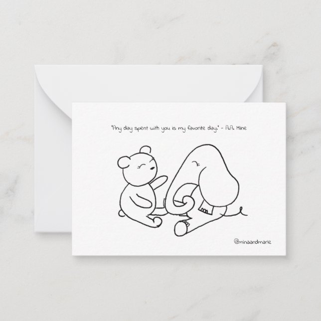 Freundschaftskarte Mitteilungskarte (Vorderseite)