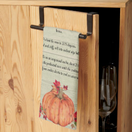 Freundschaftspender Herbst Orange Pumpkins Herbstl Geschirrtuch