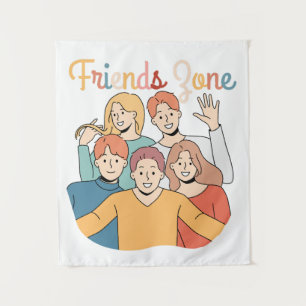 Freundschaftsquadrat Graphic Wandteppich