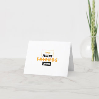 Freundschaftstag sprechen fließende Freunde zitier Dankeskarte