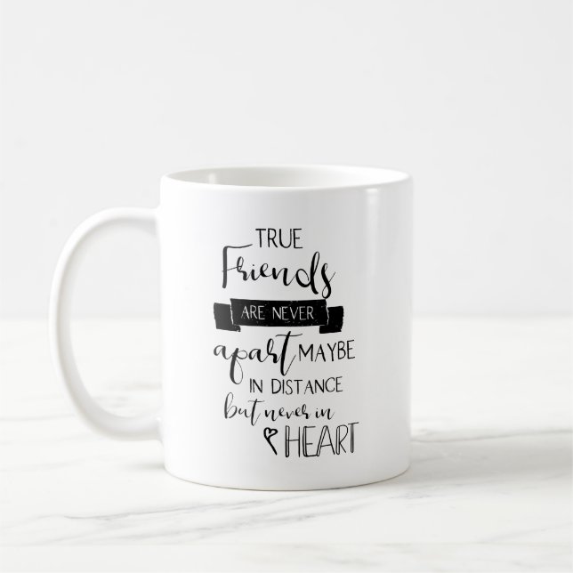 Freundsfreundschaftszitat-Typografiebeschriftung Kaffeetasse (Links)