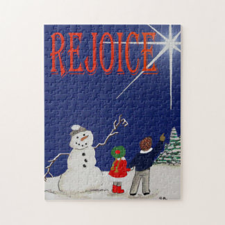 Freut euch! Rätsel Spaß. Familienspiel. Strategie Puzzle