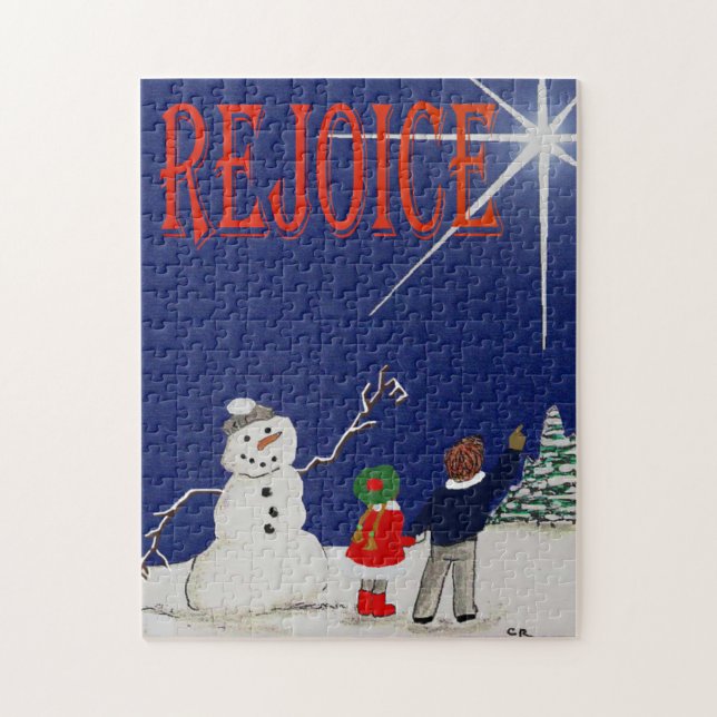 Freut euch! Rätsel Spaß. Familienspiel. Strategie Puzzle (Vertikal)