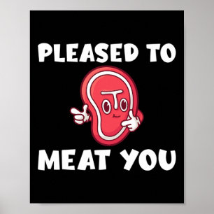 Freut Mich Euch Bei Bbq Grill Rindfleisch Kennenzu Poster