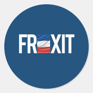 FREXIT — RUNDER AUFKLEBER