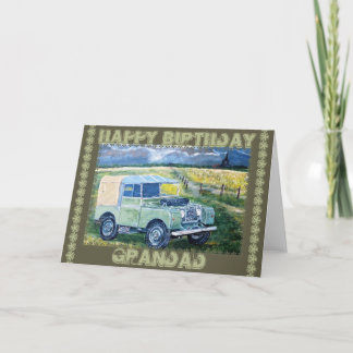 "FREYA" Geburtstagskarte für Grandad. Karte