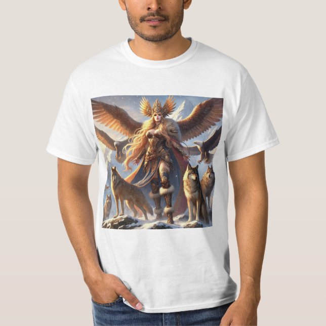 Freya: La Diosa del Amor y la Guerra T-Shirt (Vorderseite)