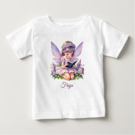 Freya Lilac Fairy Personalisiert Baby T - Shirt