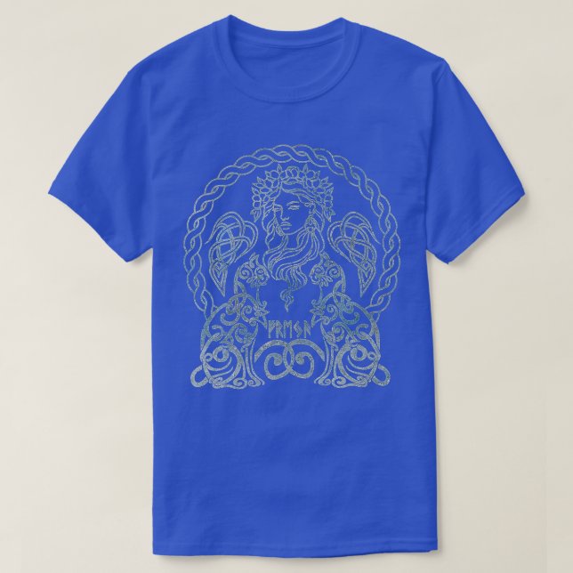 Freya Viking Goddess Freyja Norse Mythology Celtic T-Shirt (Design vorne)